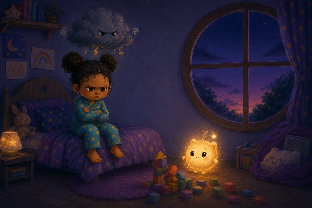 Interior spread from The Grumble Storm