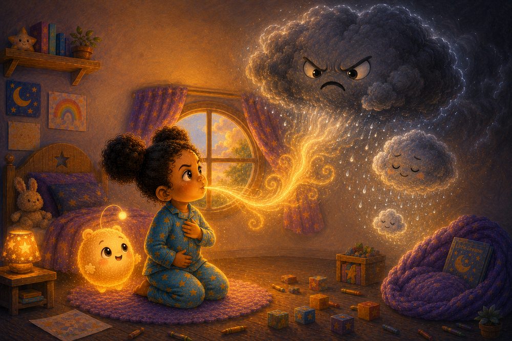 Interior spread from The Grumble Storm
