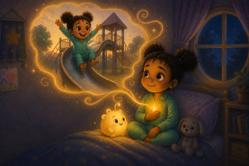 Interior spread from The Brave-Enough Spark