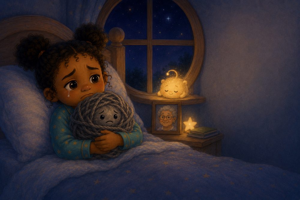 Interior spread from The Goodbye Knot