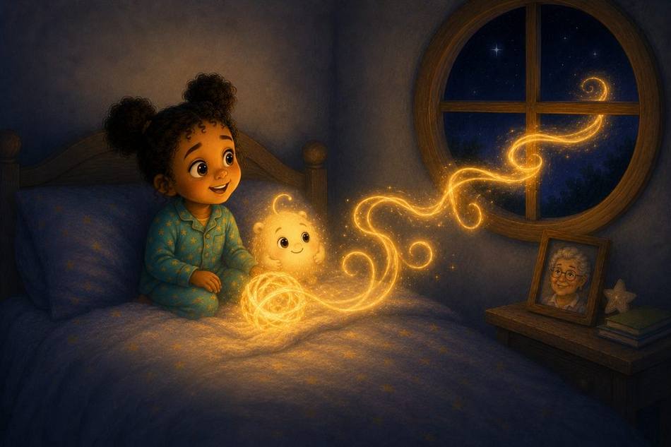 Interior spread from The Goodbye Knot