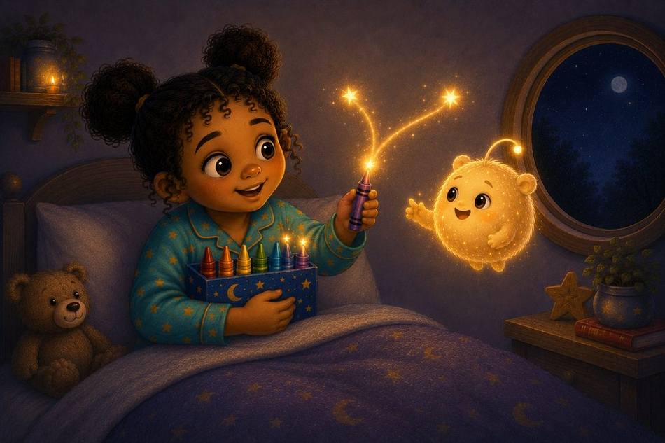Interior spread from The Sharing Sparkles