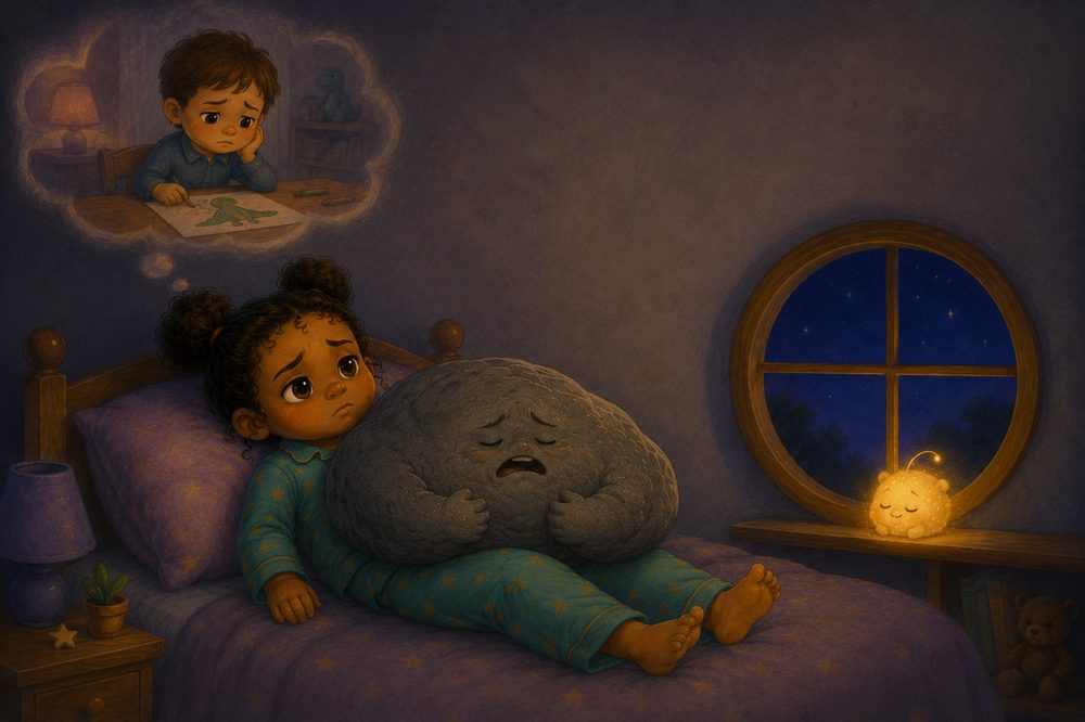 Interior spread from The Sorry Stone