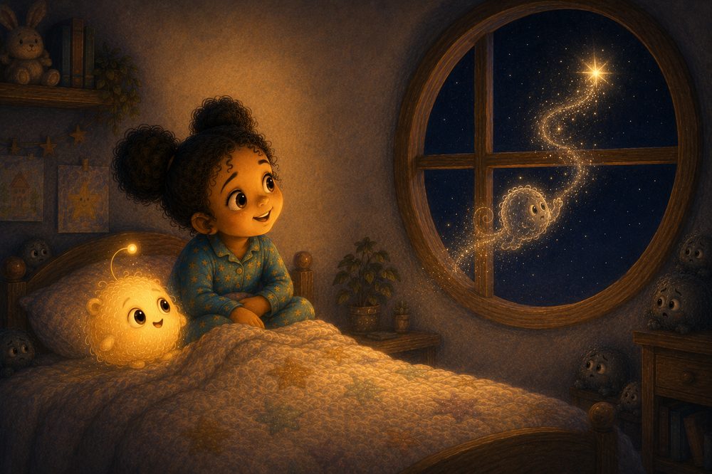 Interior spread from The Whisper Worries